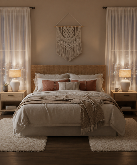 Minimal Beige Table Lamp