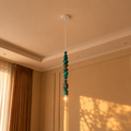 Blue Wooden Pendant Lamp