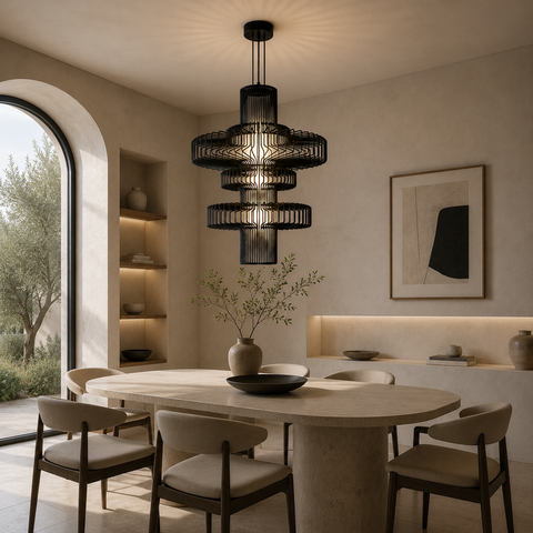 Office Black Wire Pendant