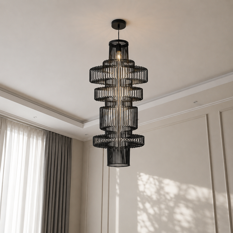 Office Black Wire Pendant