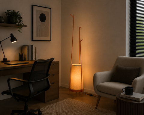 Modern Floor Lamp with Warm Ambient Light