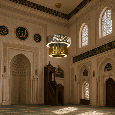 ثريا إسلامية من الفضة والذهب