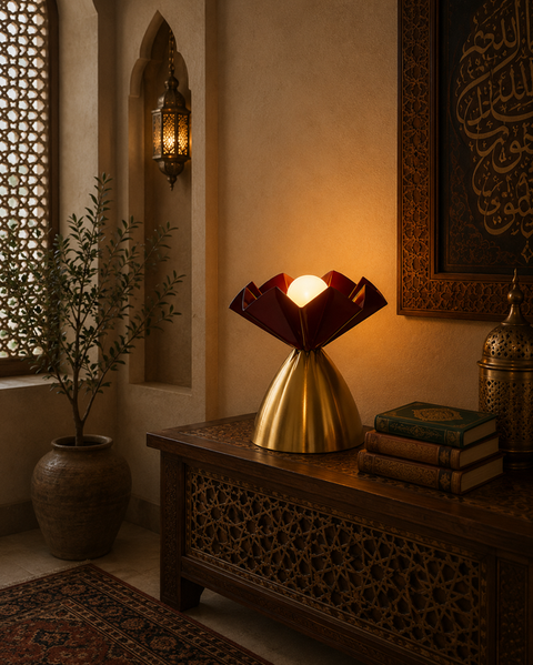 Lotus Floor Lamp â€“ Luxurious Oriental Warm Glow