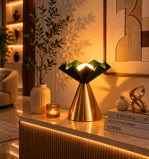 Lotus Floor Lamp ? Luxurious Oriental Warm Glow