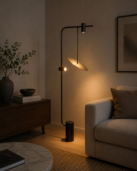Artistic Black Floor Lamp
