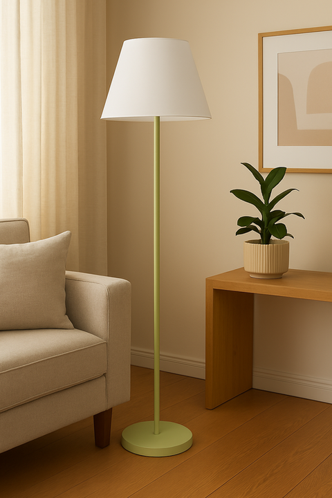 Modern  Apple Green Floor Lamp