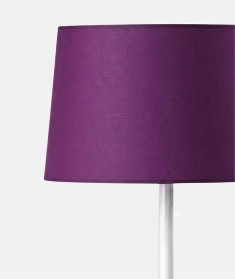 Modern White And Purple Torchiere