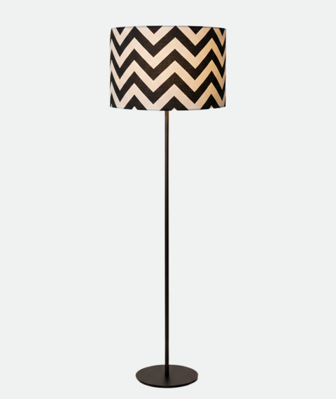 Stylish White & Black Torchiere