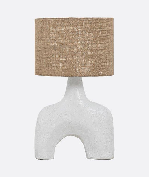 Artistic White Table Lamp