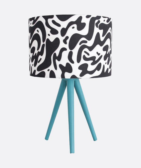 Tripod  Printed Shaded Table Lamp