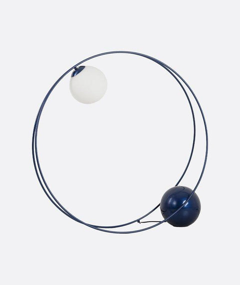 Artistic Navy Blue Floor Lamp
