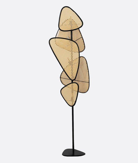 Rattan Sheets Floor Lamp