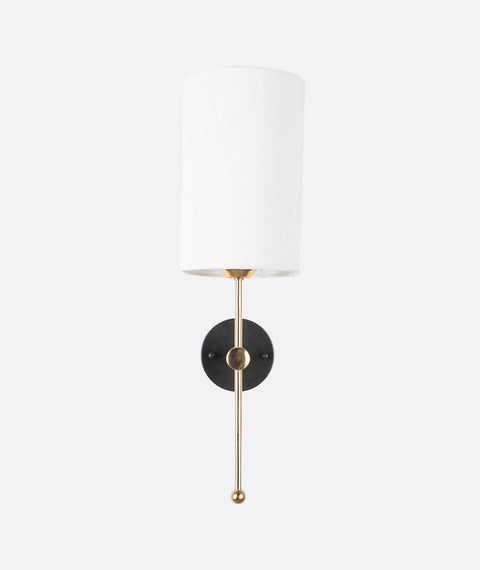 Minimalist White Shaded Wall Lamp