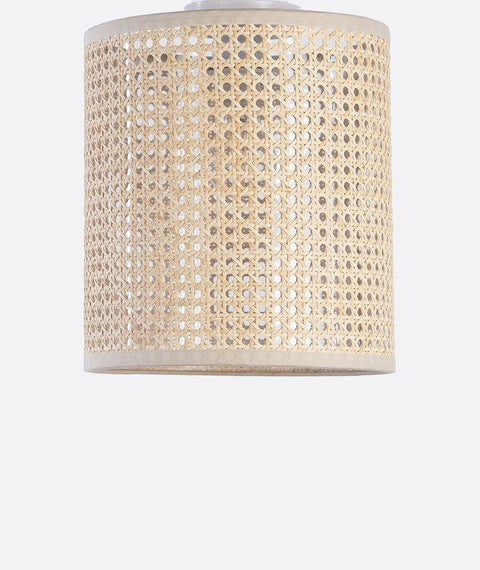 Boho Handcrafted Rattan Flush Mounted Ceiling