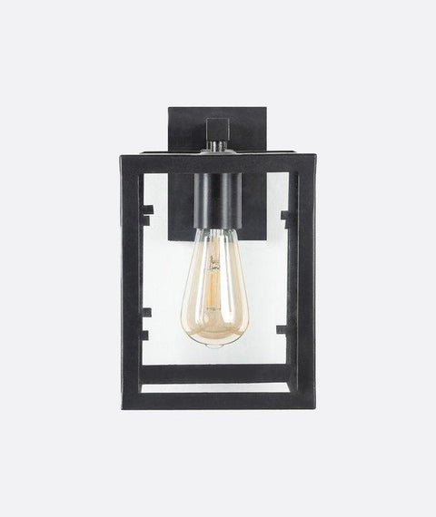 Industrial Black Frame Wall Light