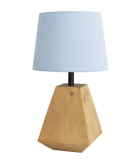 Scandinavian baby blue Wood Table Lamp