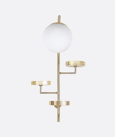 Contemporary Gold Wall Light