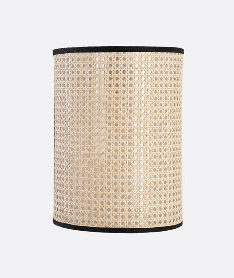 Decorative Cylinder Rattan Wall Light