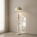 Vintage Beige floor lamp with travertine balls