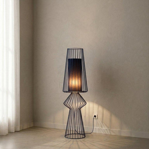 Minimalist Dark Blue Wires Floor Lamp