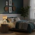 Modern Burlap Arch Table Lamp