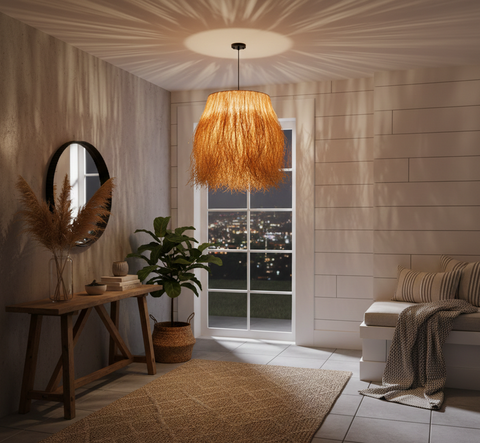 Bohemian Beige Shade Pendant