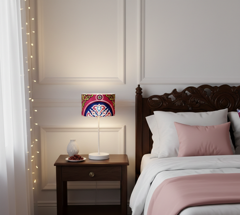 Printed Shaded Table Lamp