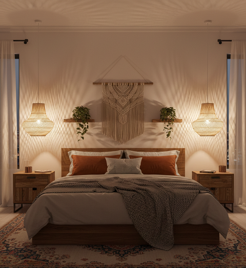 Artistic Bamboo Pendant Ceiling