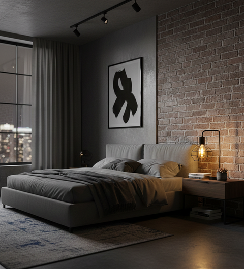 Statment Black Table Lamp