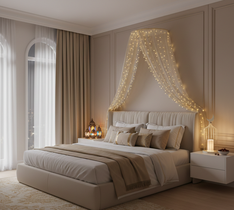 Light Biege Islamic Table Lamp