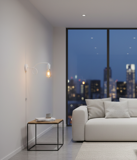 Minimal White Wall Lamp