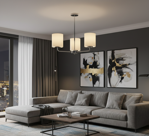 Classic Silver Branched Chandelier