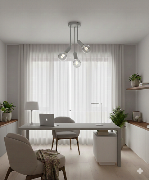 Minimalist Grey Ceiling Lamp