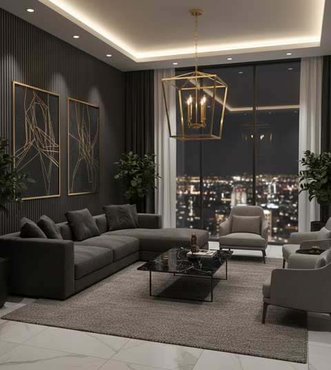 Elegant Gold Chandelier