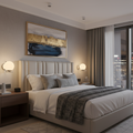 Modern Silver Flushed Wall Lamp
