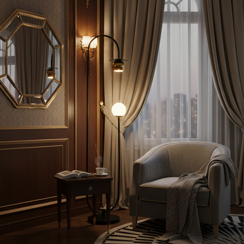 C-Shaped Floor Lamp
