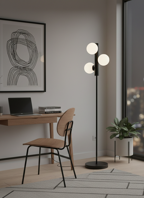Modern Black Floor Lamp
