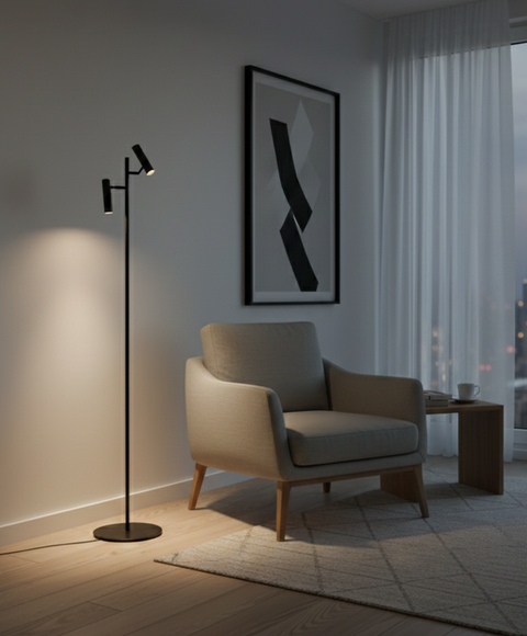 Modern Black Floor Lamp