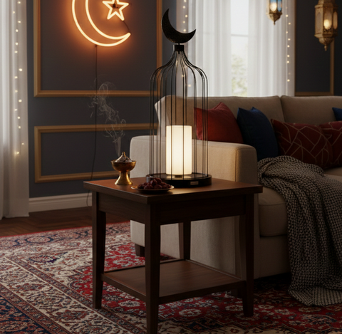 White Shade Islamic Table Lamp