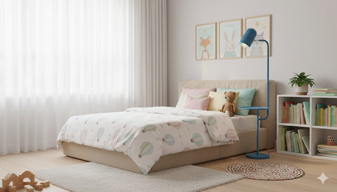 Blue Playful Multitask Floor Lamp