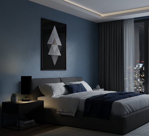 Black Cylinder Table Lamp