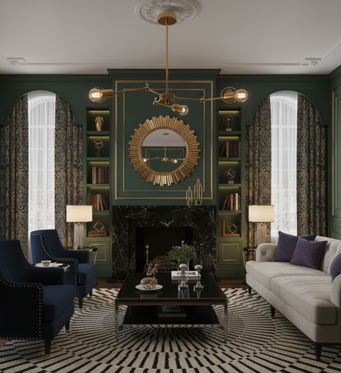 Classic Gold Branched Chandelier