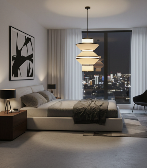 Modern White And Black Celling