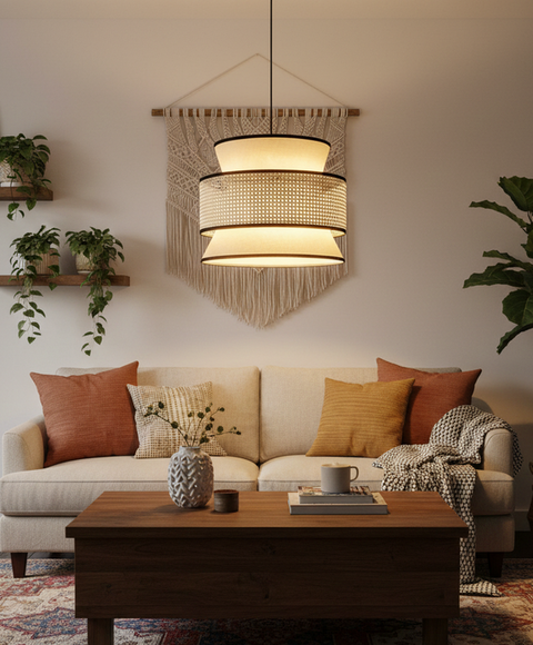 Modern Beige Pendant Ceiling