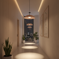 Modern Sandy Metal Shade Pendent