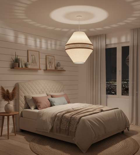 Elegant Beige Pendant Ceiling
