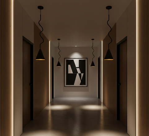 Single Pendant Grey Celling Unit