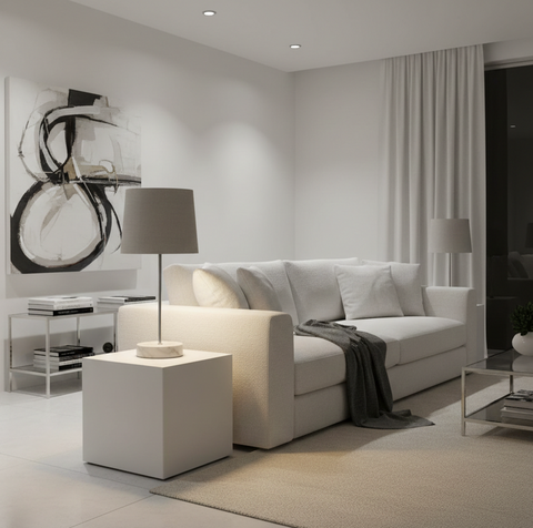 Minimalist White Table Lamp