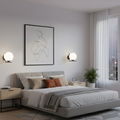 Modern Black Flushed Wall Lamp