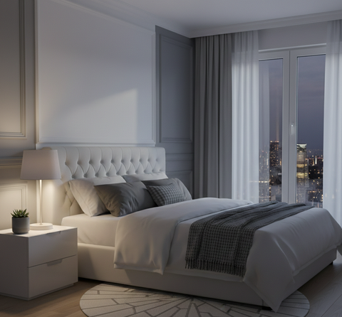 Modern Light Grey Table Lamp
